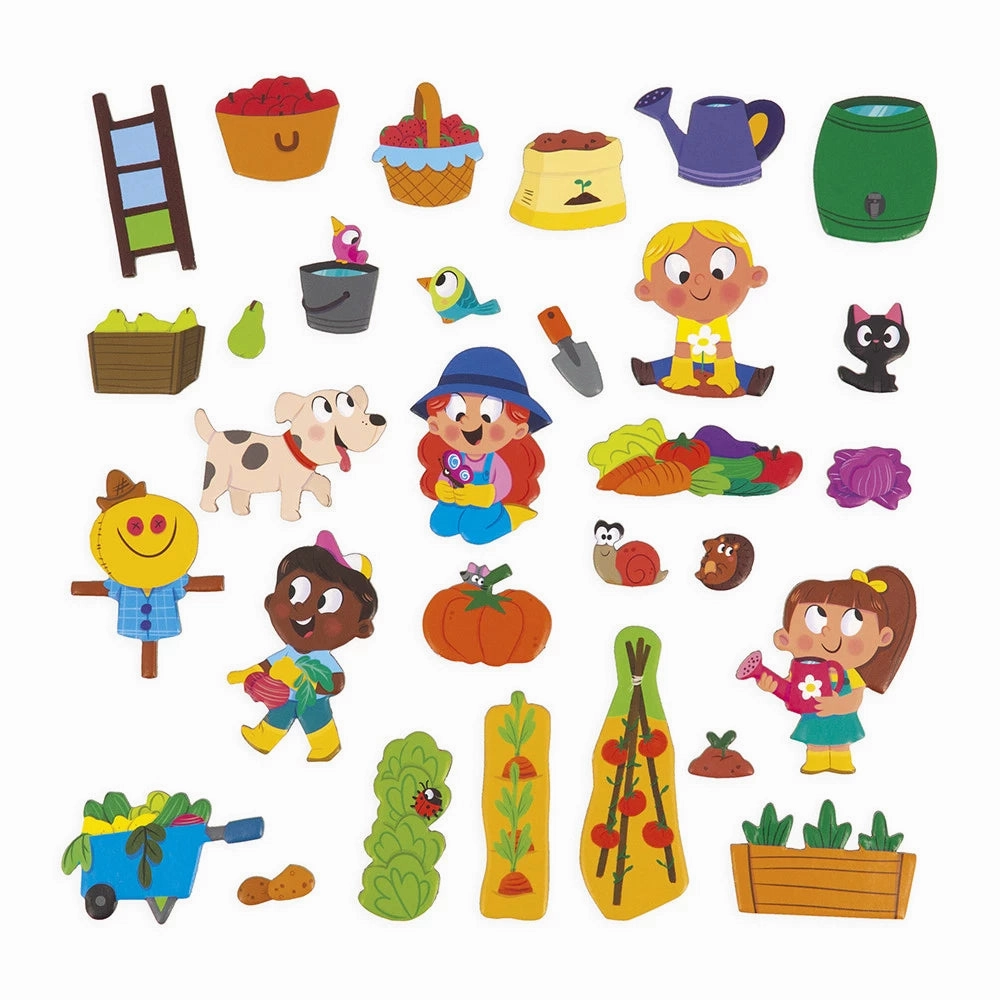 Babykids_Janod_Toys Janod Magneti'Stories The Vegetable Garden