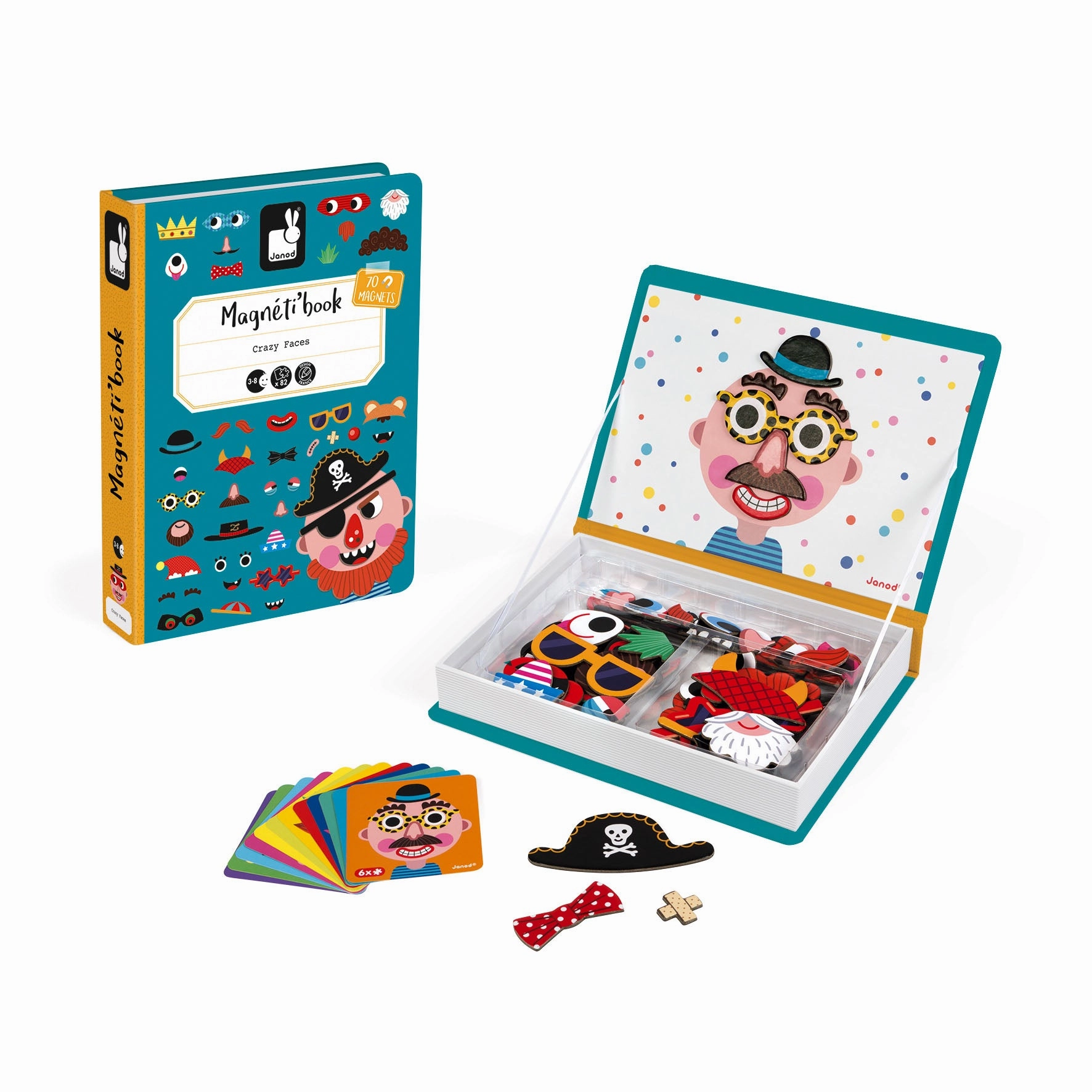 Babykids_Janod_Toys Janod Magnetibook Boys Crazy Faces