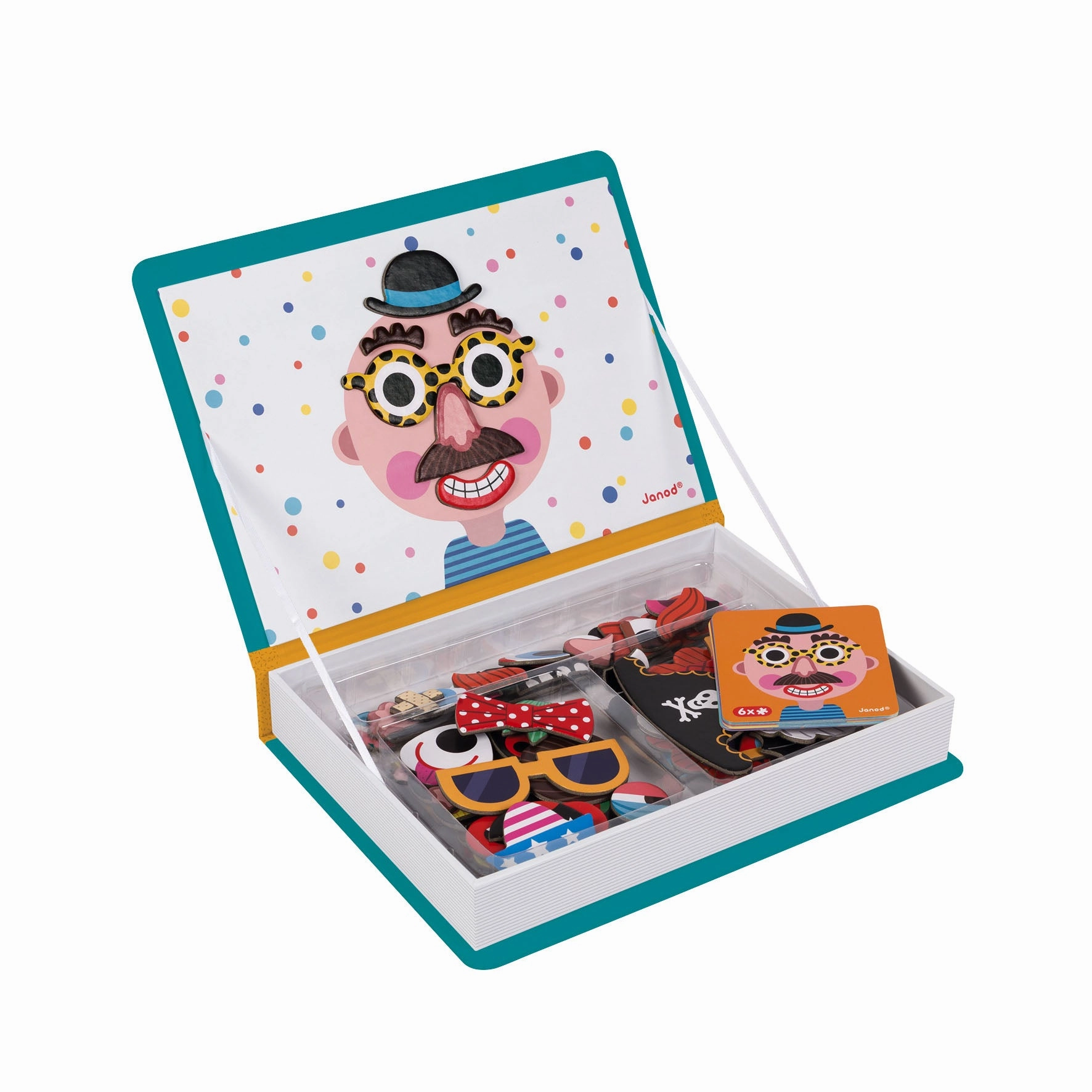 Babykids_Janod_Toys Janod Magnetibook Boys Crazy Faces