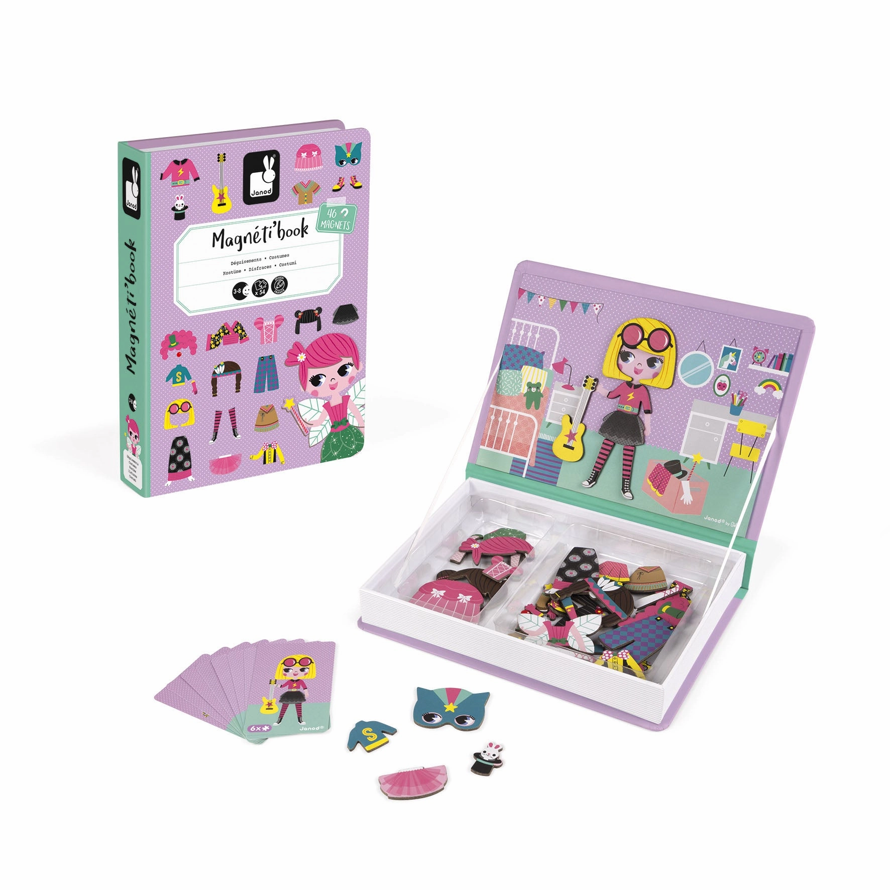Babykids_Janod_Toys Janod Magnetibook Girls Costumes
