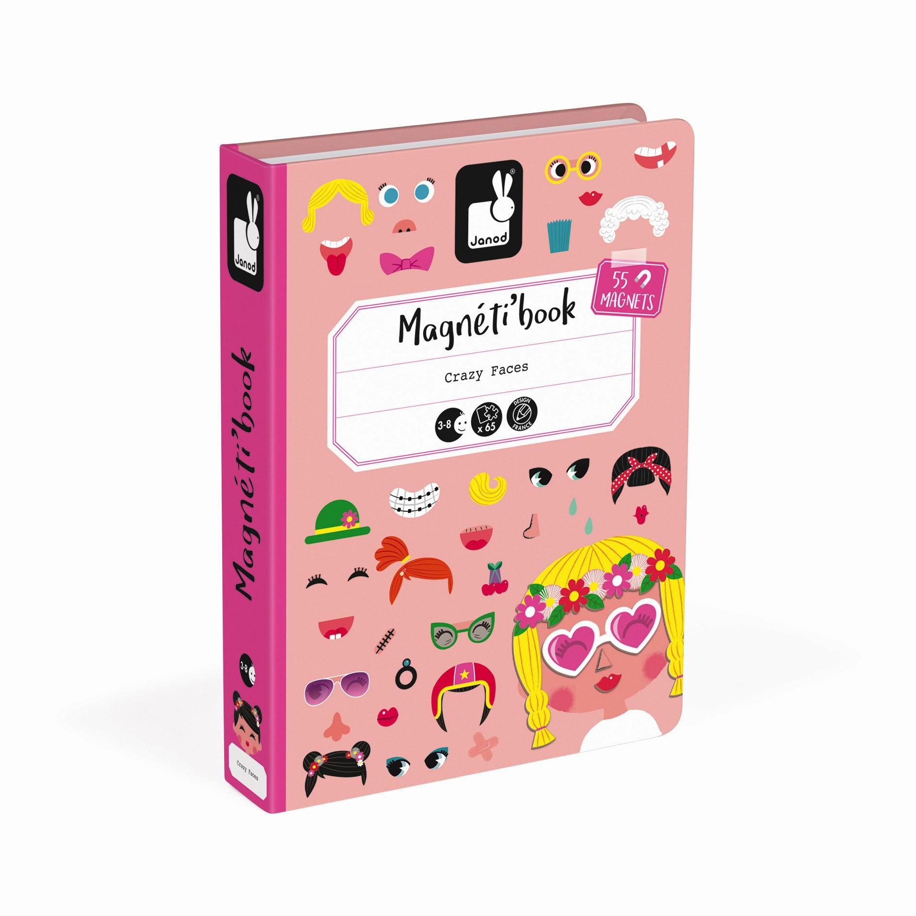 Babykids_Janod_Toys Janod Magnetibook Girls Crazy Faces