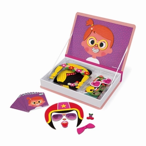 Babykids_Janod_Toys Janod Magnetibook Girls Crazy Faces