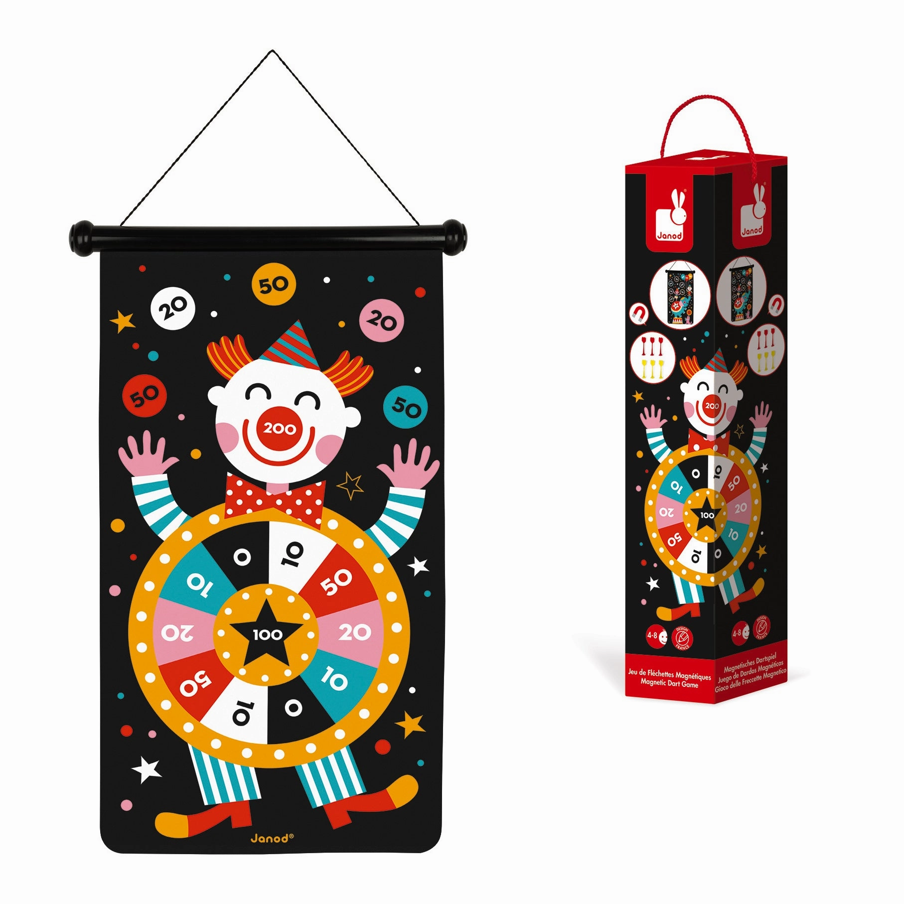 Babykids_Janod_Toys Janod Magnetic Dart Game - Circus