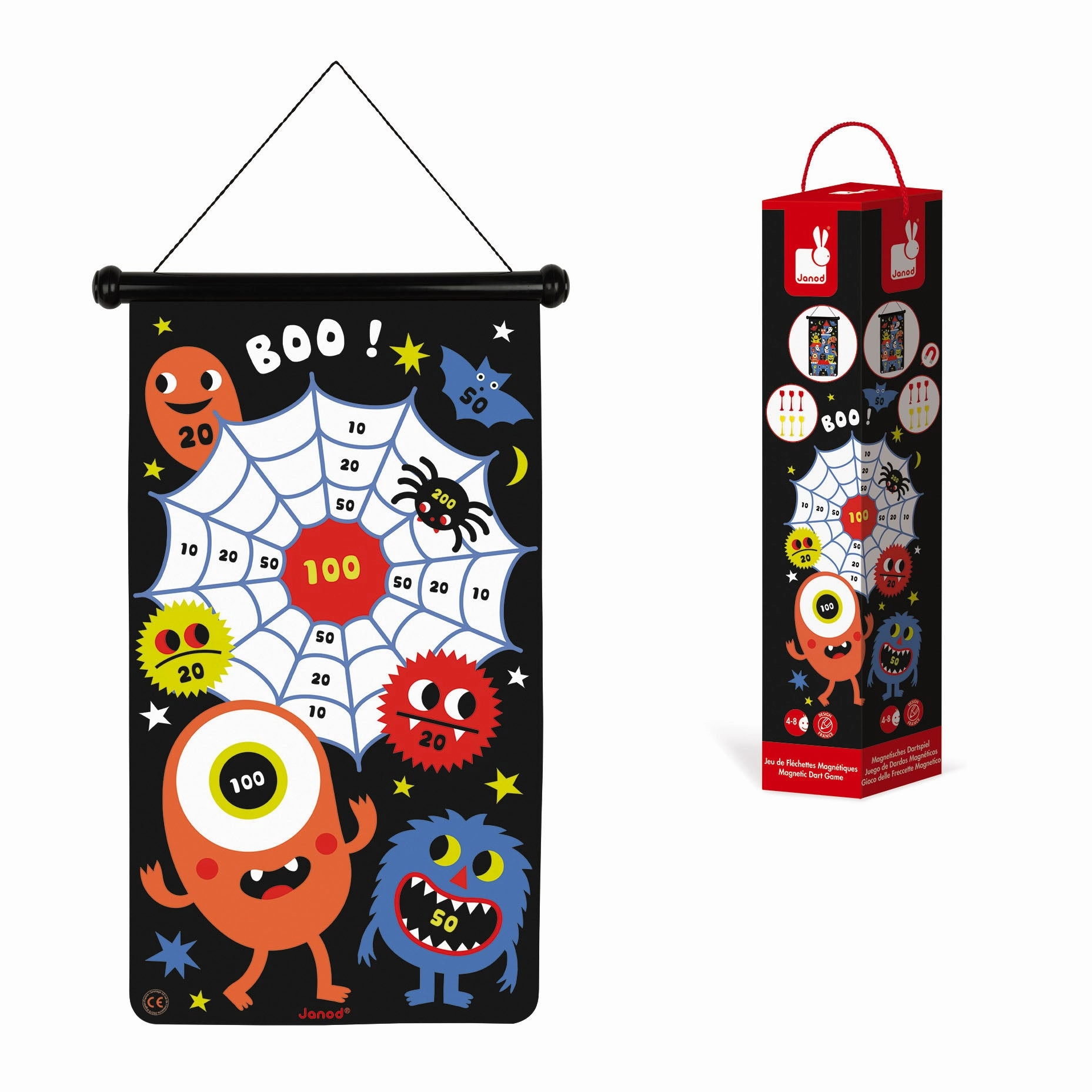 Babykids_Janod_Toys Janod Magnetic Dart Game - Monsters