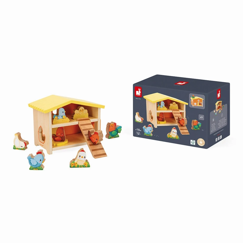 Babykids_Janod_Toys Janod My First Henhouse