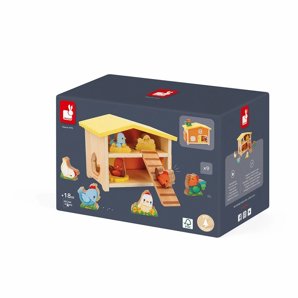Babykids_Janod_Toys Janod My First Henhouse
