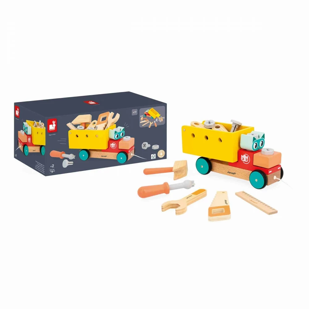 Babykids_Janod_Toys Janod Pull Along DIY Truck