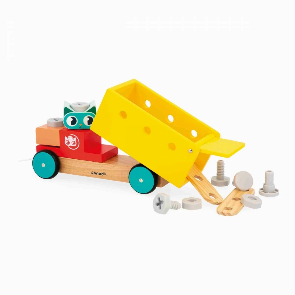 Babykids_Janod_Toys Janod Pull Along DIY Truck
