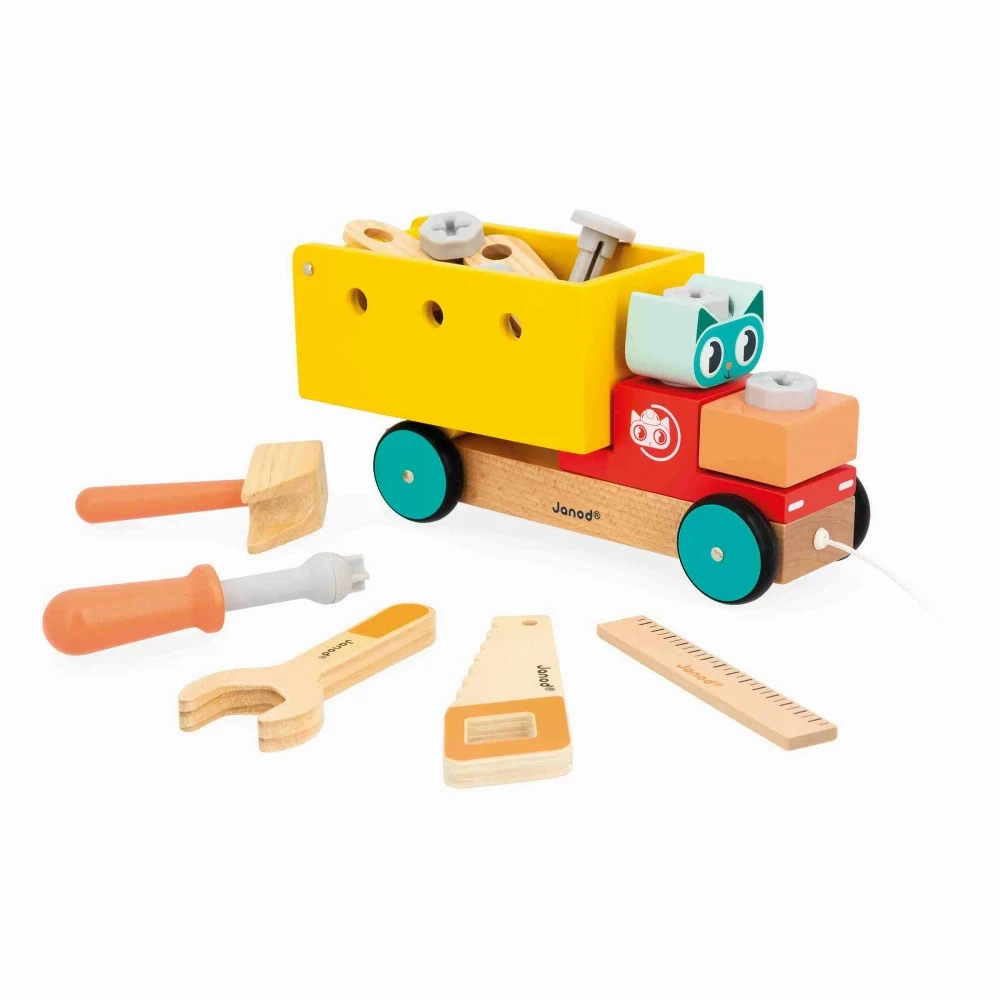 Babykids_Janod_Toys Janod Pull Along DIY Truck