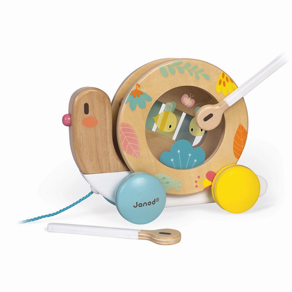Babykids_Janod_Toys Janod Pure Pull-Along Snail