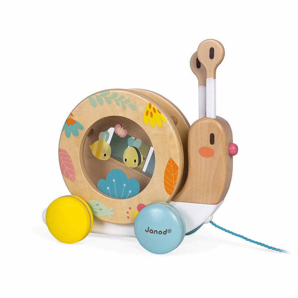 Babykids_Janod_Toys Janod Pure Pull-Along Snail