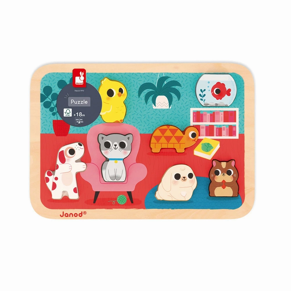 Babykids_Janod_Toys Janod "Pets" Chunky Puzzle