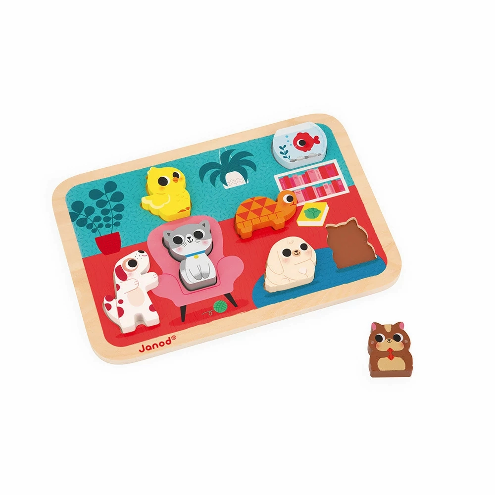 Babykids_Janod_Toys Janod "Pets" Chunky Puzzle
