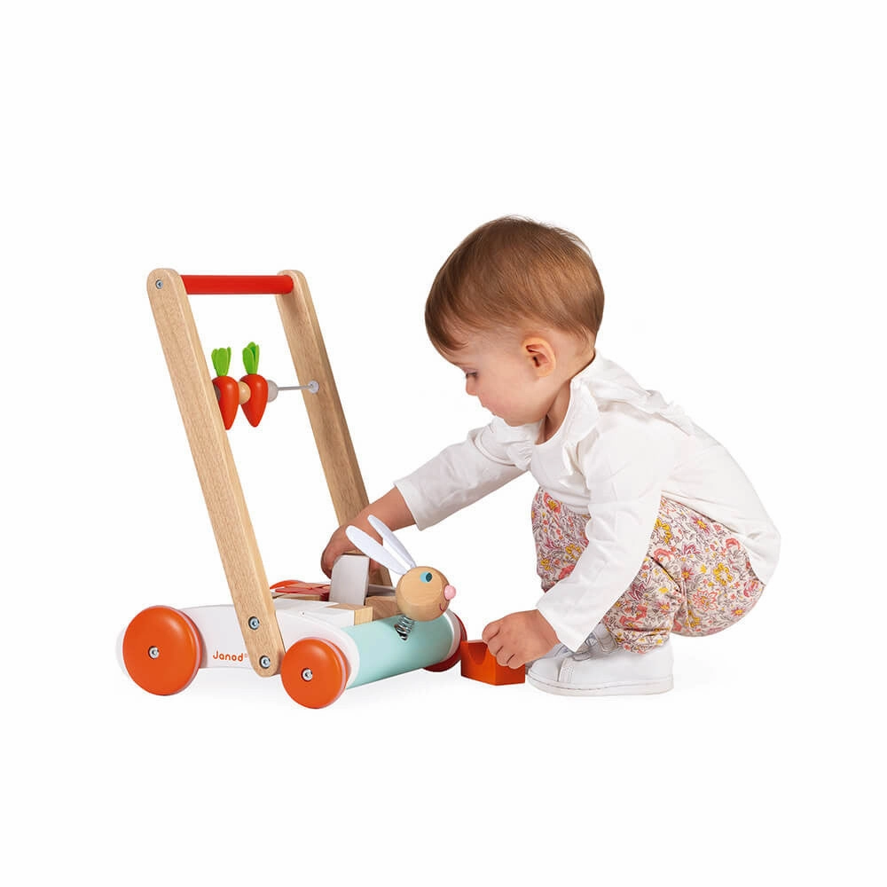 Babykids_Janod_Toys Janod Rabbit Block Cart
