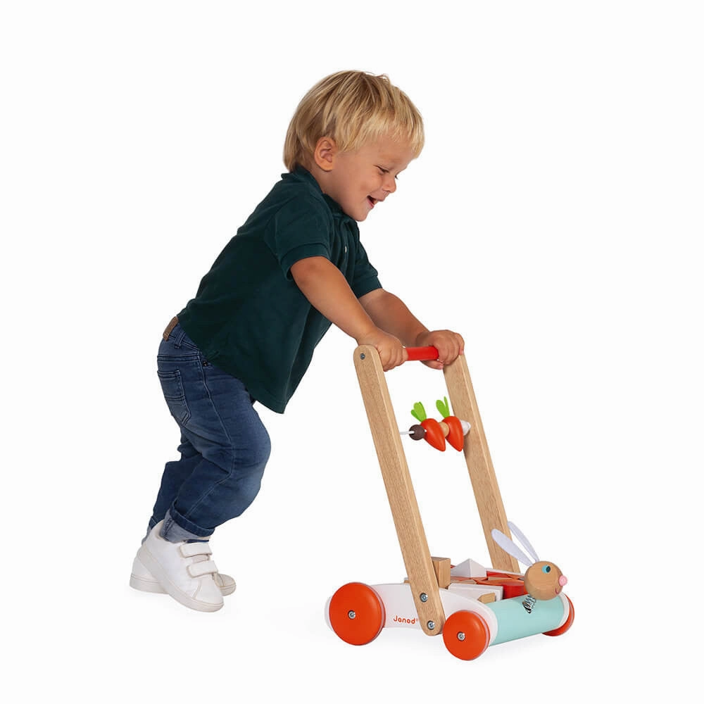 Babykids_Janod_Toys Janod Rabbit Block Cart