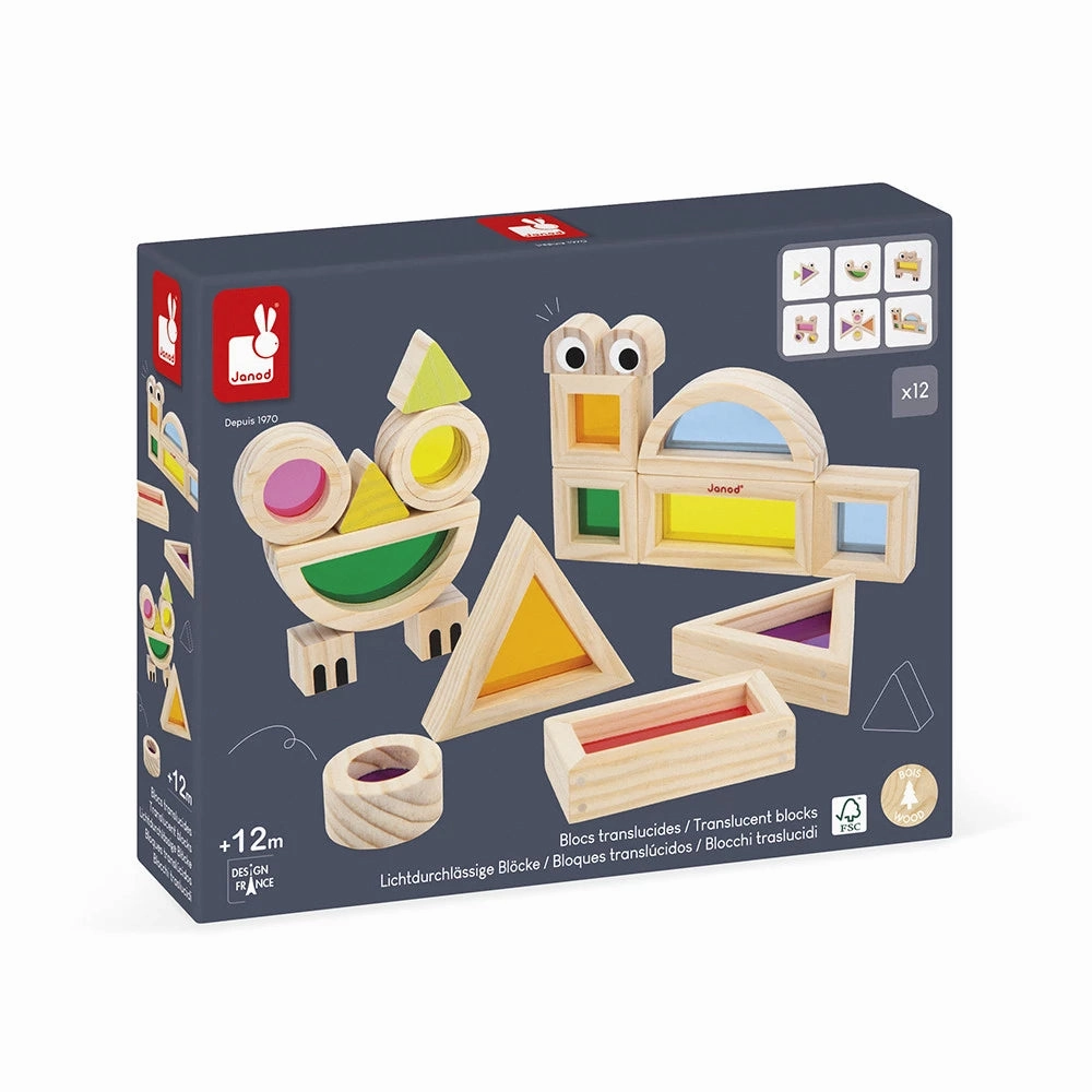 Babykids_Janod_Toys Janod Sensory - Translucent Blocks