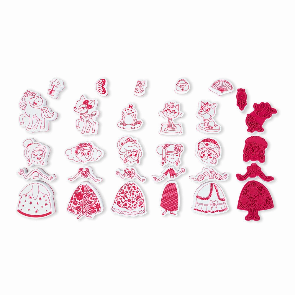 Babykids_Janod_Toys Janod Set of 30 Stampinoo Ladies Stamps