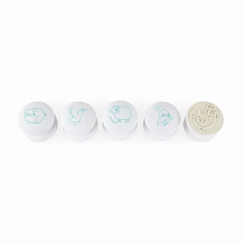 Babykids_Janod_Toys Janod Set of 5 Stampinoo Baby Farm