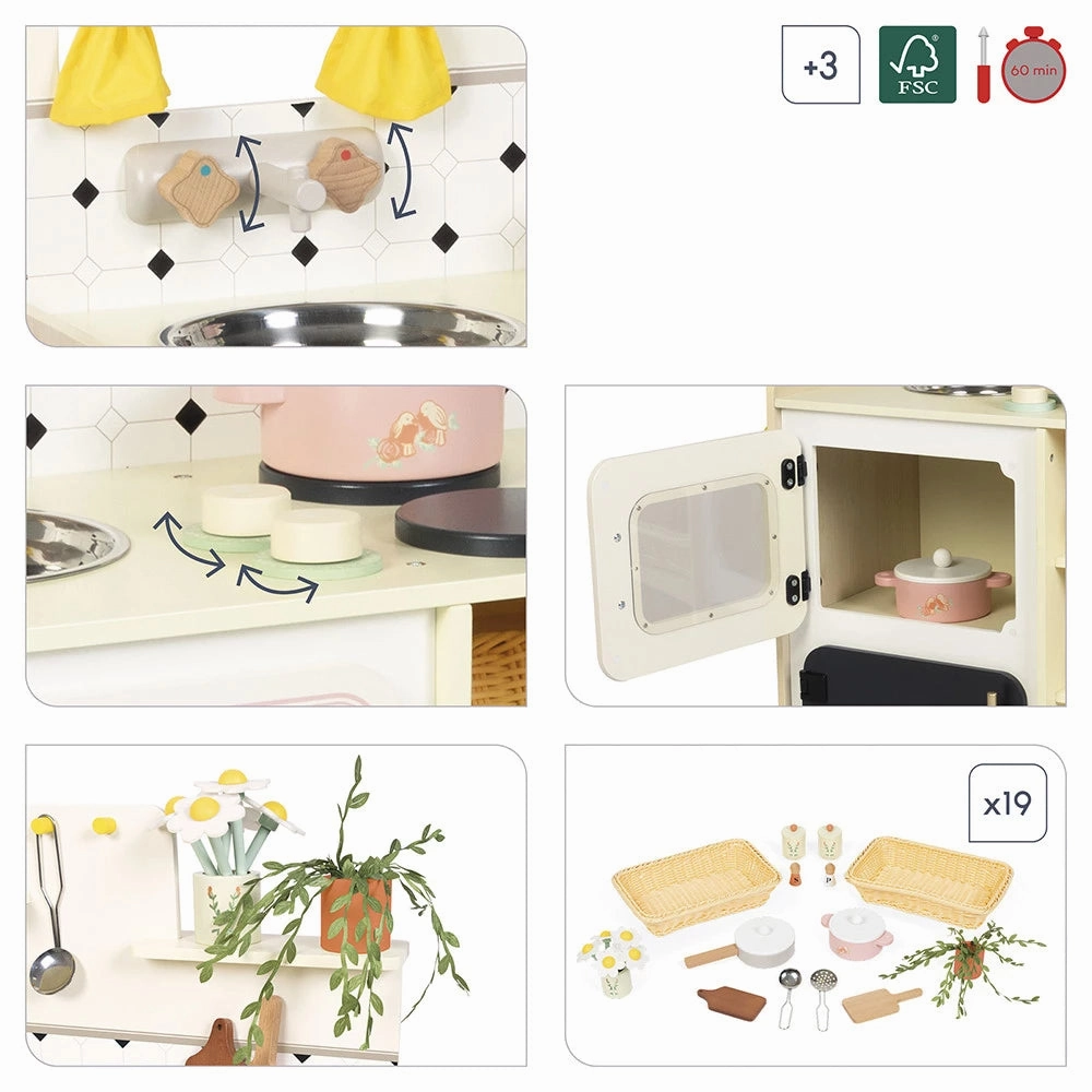 Babykids_Janod_Toys Janod Shiny Grandma - Big Equipped Kitchen