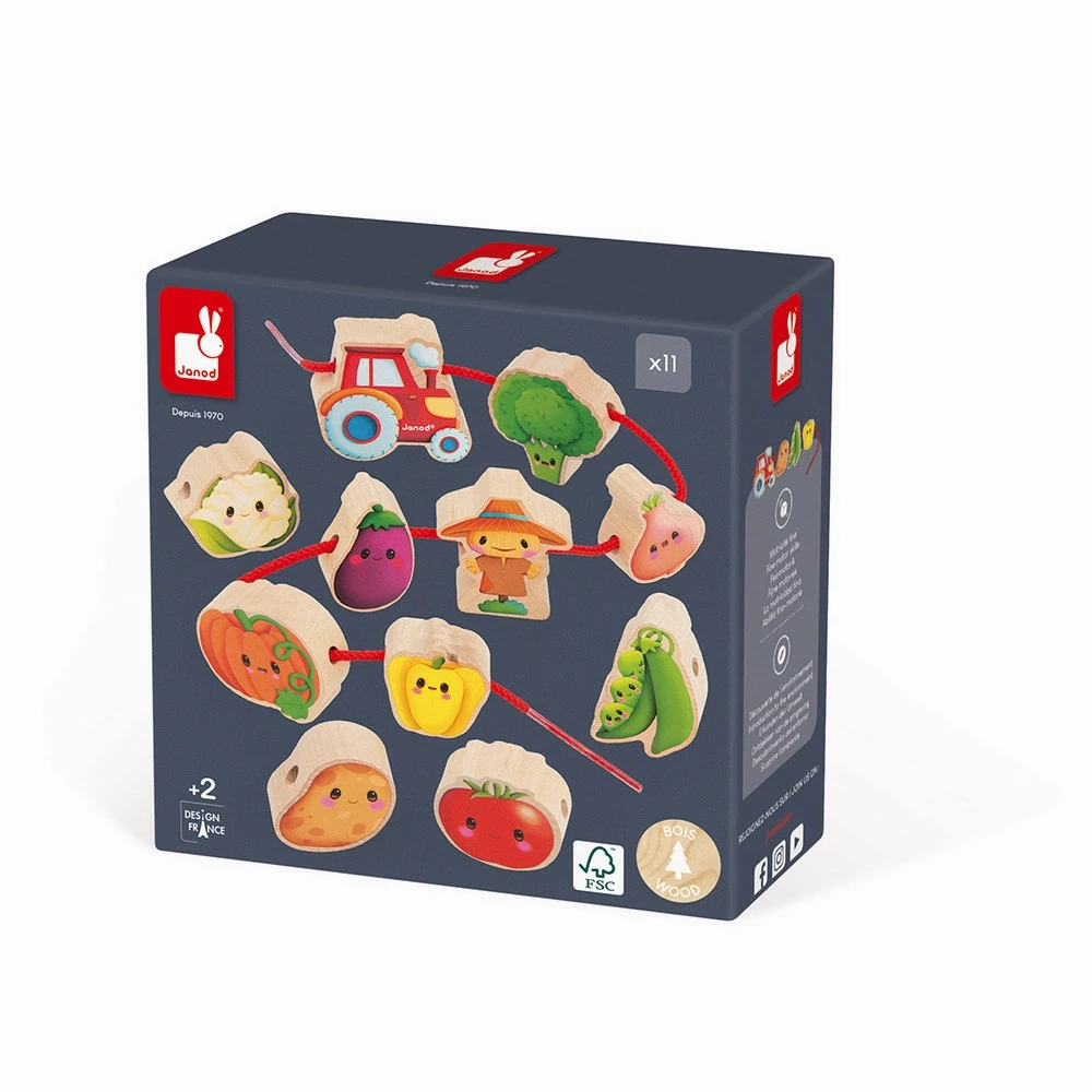 Babykids_Janod_Toys Janod Stringable Beads - Sheeps
