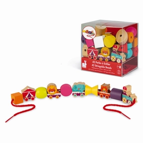 Babykids_Janod_Toys Janod Stringable Circus-Themed Beads