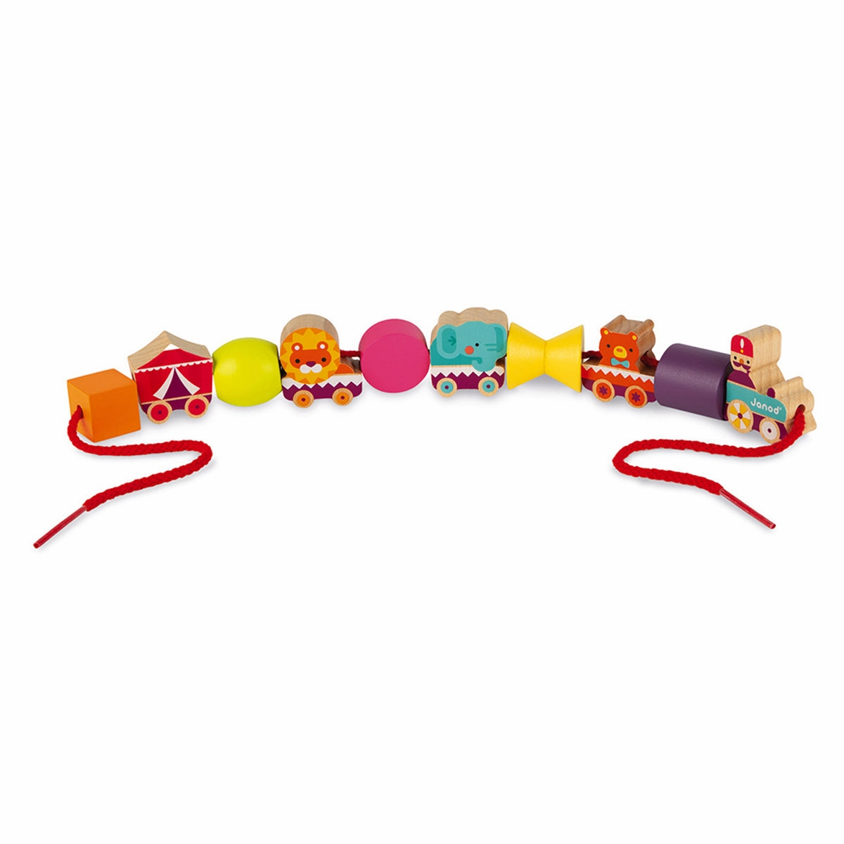 Babykids_Janod_Toys Janod Stringable Circus-Themed Beads