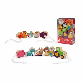 Babykids_Janod_Toys Janod Stringable Farm Themed Beads
