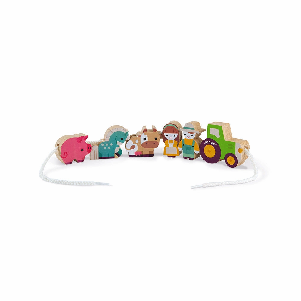 Babykids_Janod_Toys Janod Stringable Farm Themed Beads