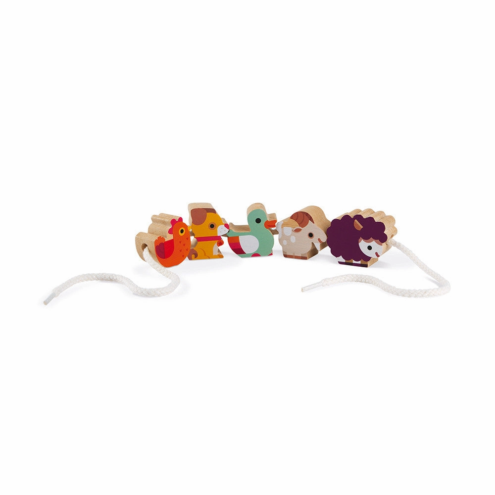 Babykids_Janod_Toys Janod Stringable Farm Themed Beads