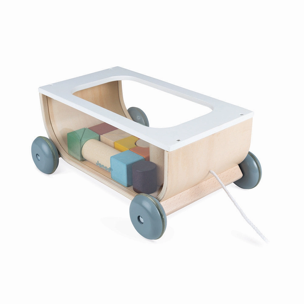 Babykids_Janod_Toys Janod Sweet Cocoon Cart with Blocks