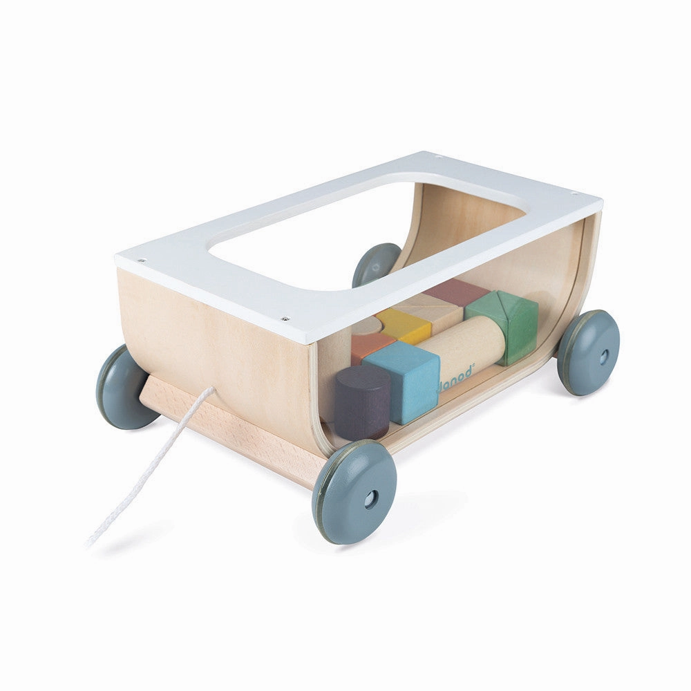 Babykids_Janod_Toys Janod Sweet Cocoon Cart with Blocks