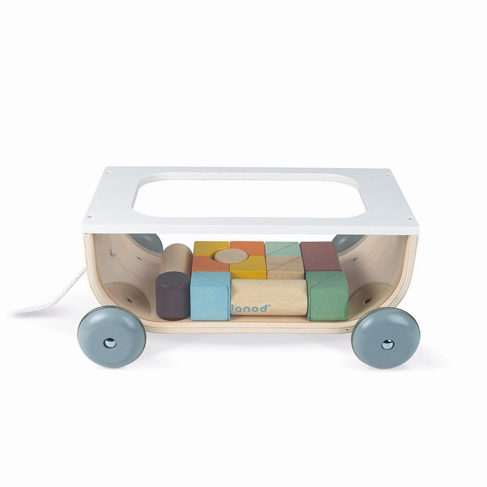 Babykids_Janod_Toys Janod Sweet Cocoon Cart with Blocks