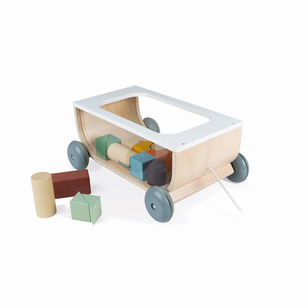 Babykids_Janod_Toys Janod Sweet Cocoon Cart with Blocks