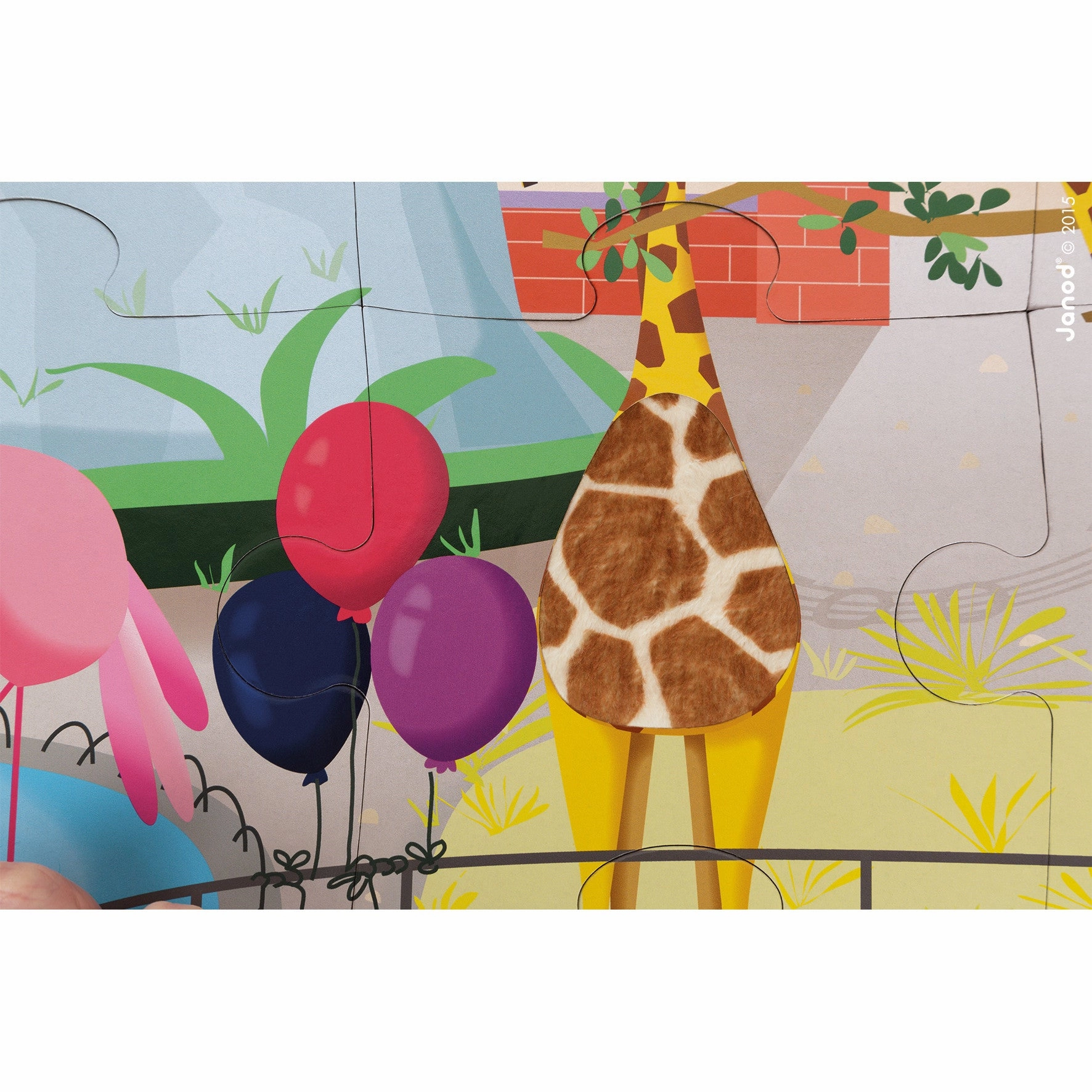 Babykids_Janod_Toys Janod Tactile Puzzle - A Day at the Zoo