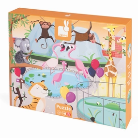 Babykids_Janod_Toys Janod Tactile Puzzle - A Day at the Zoo