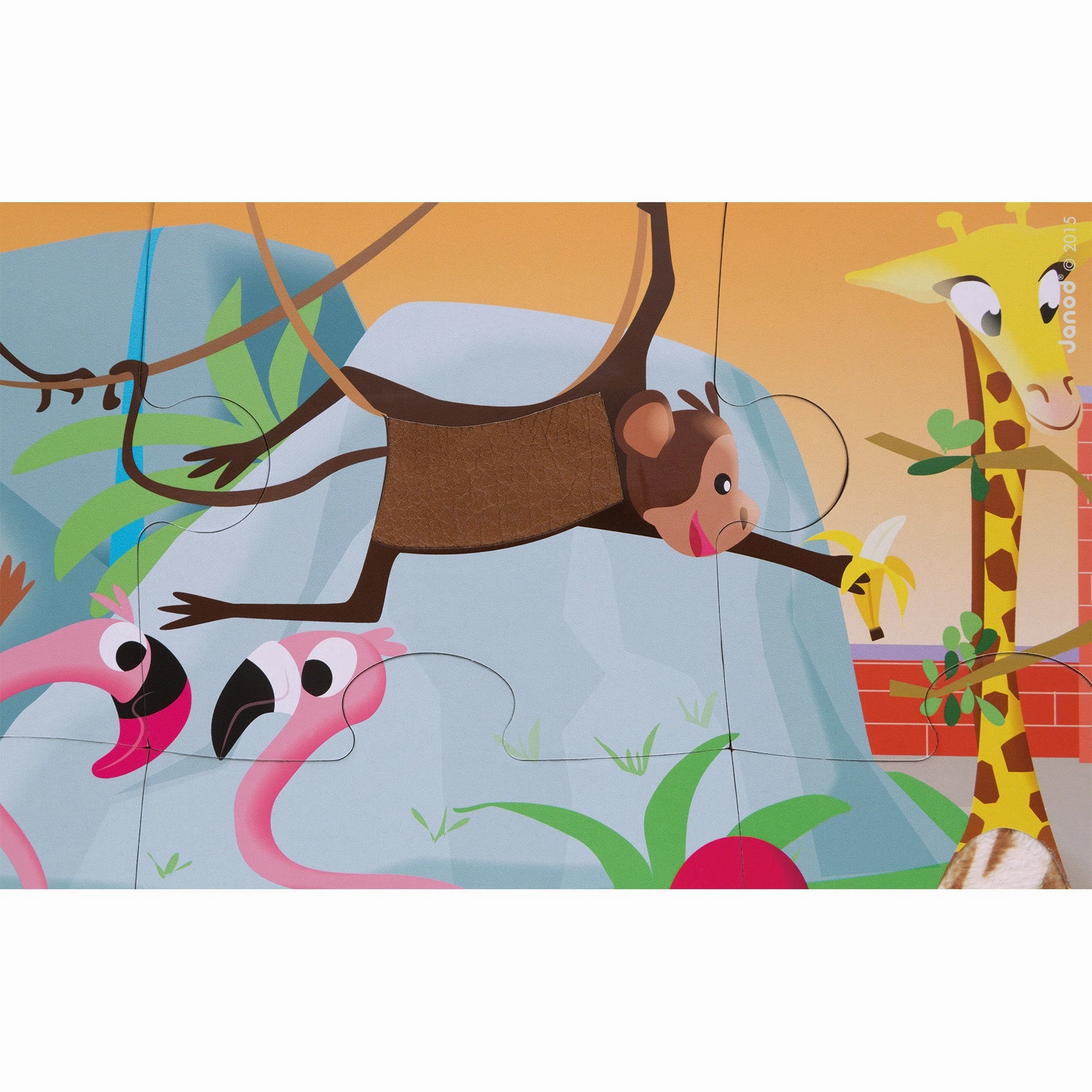 Babykids_Janod_Toys Janod Tactile Puzzle - A Day at the Zoo