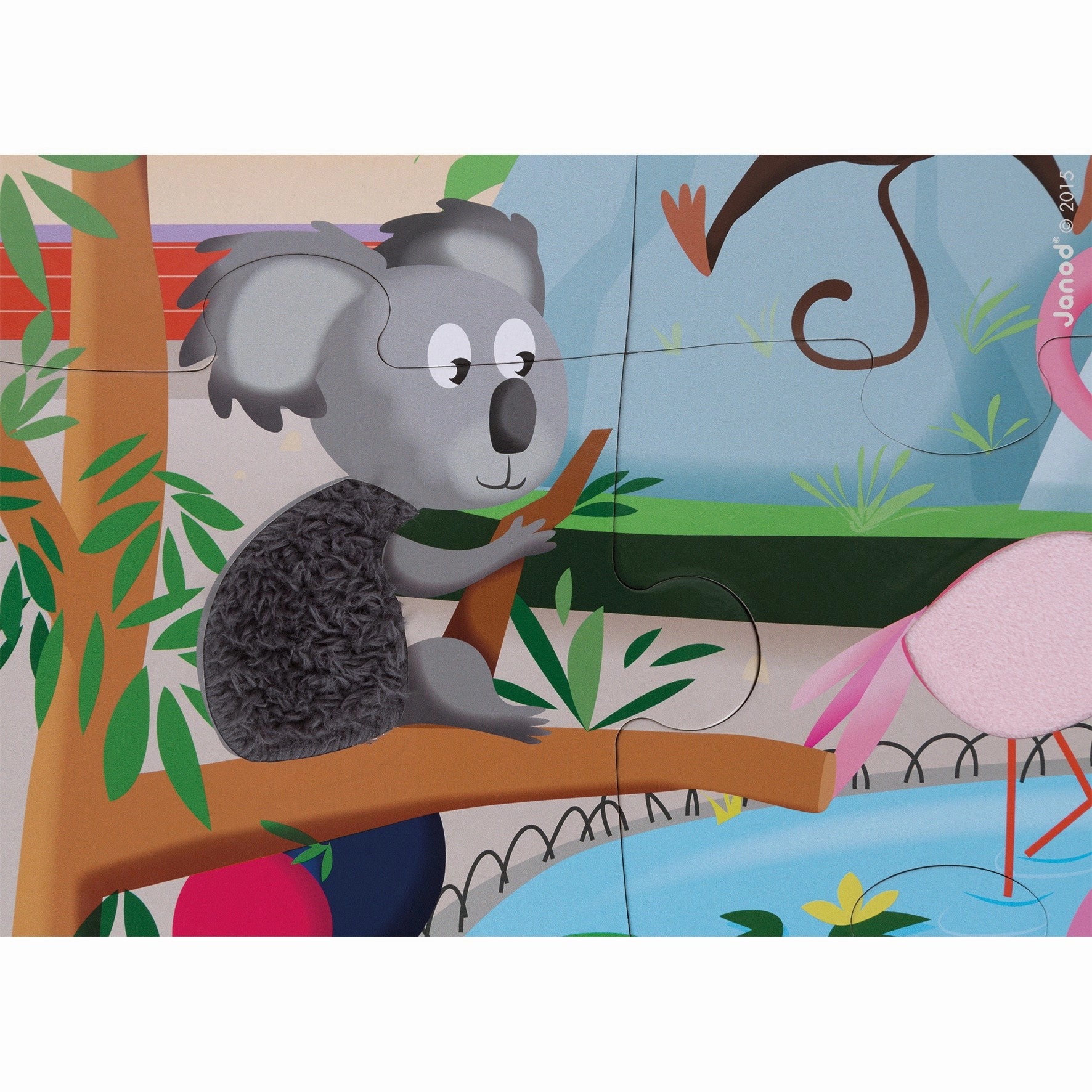 Babykids_Janod_Toys Janod Tactile Puzzle - A Day at the Zoo