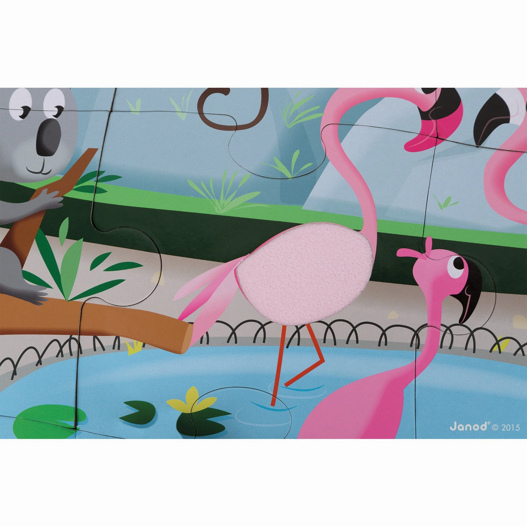 Babykids_Janod_Toys Janod Tactile Puzzle - A Day at the Zoo