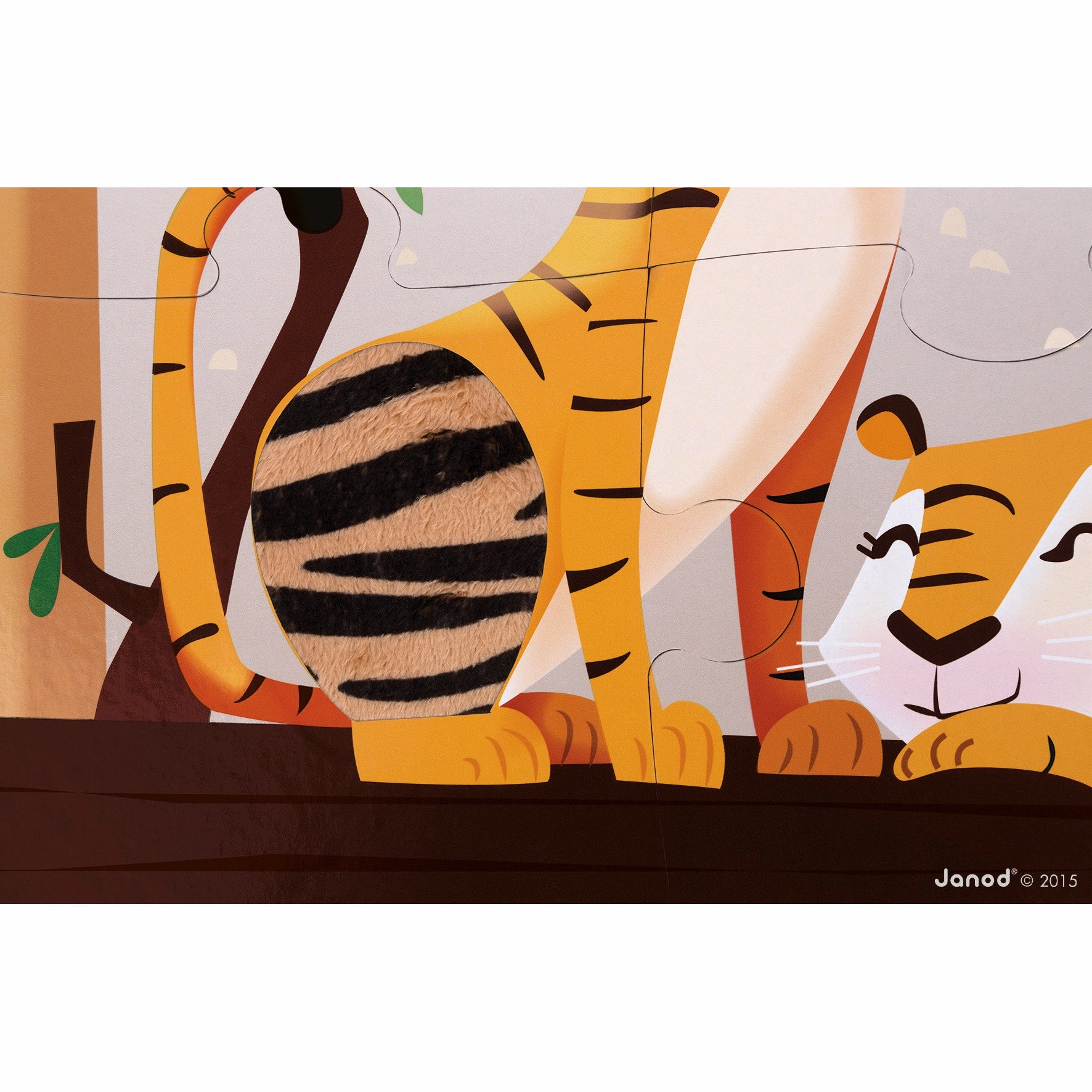 Babykids_Janod_Toys Janod Tactile Puzzle - A Day at the Zoo