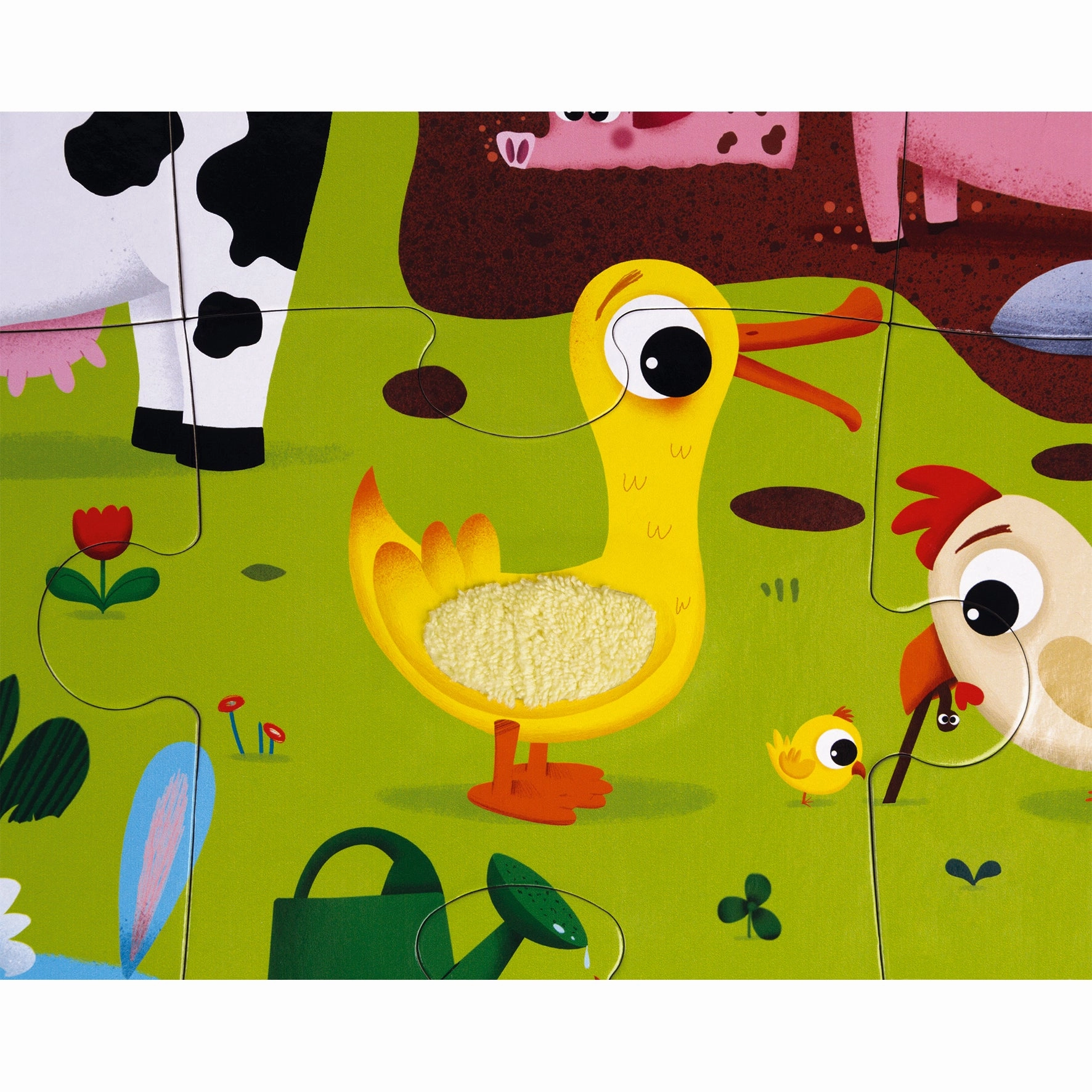 Babykids_Janod_Toys Janod Tactile Puzzle - Farm Animals