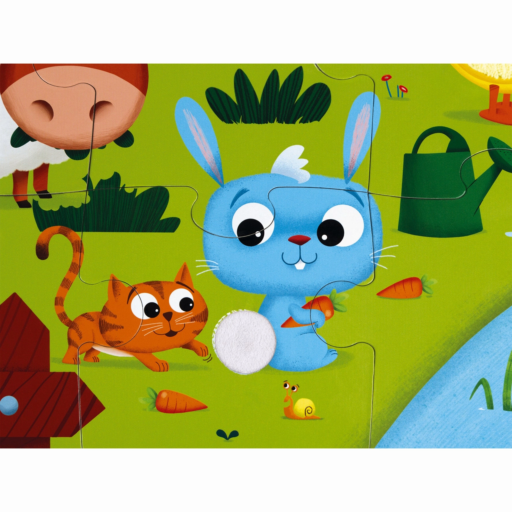 Babykids_Janod_Toys Janod Tactile Puzzle - Farm Animals