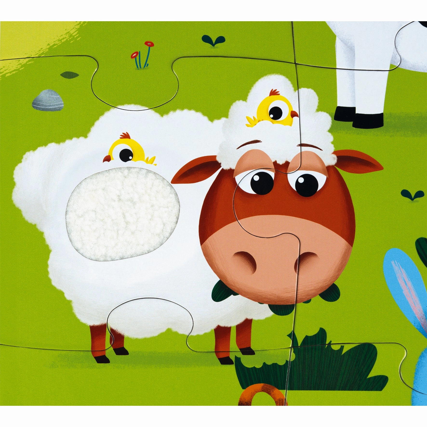 Babykids_Janod_Toys Janod Tactile Puzzle - Farm Animals