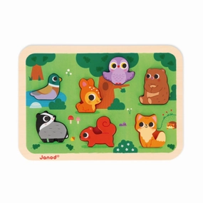 Babykids_Janod_Toys Janod The Forest Chunky Puzzle