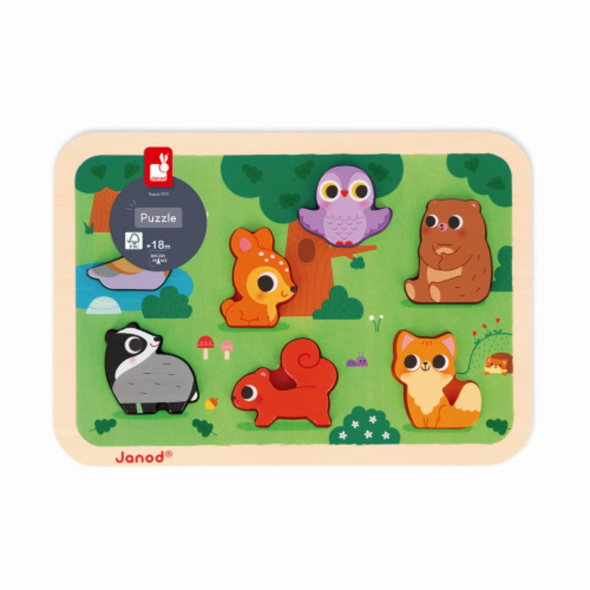 Babykids_Janod_Toys Janod The Forest Chunky Puzzle