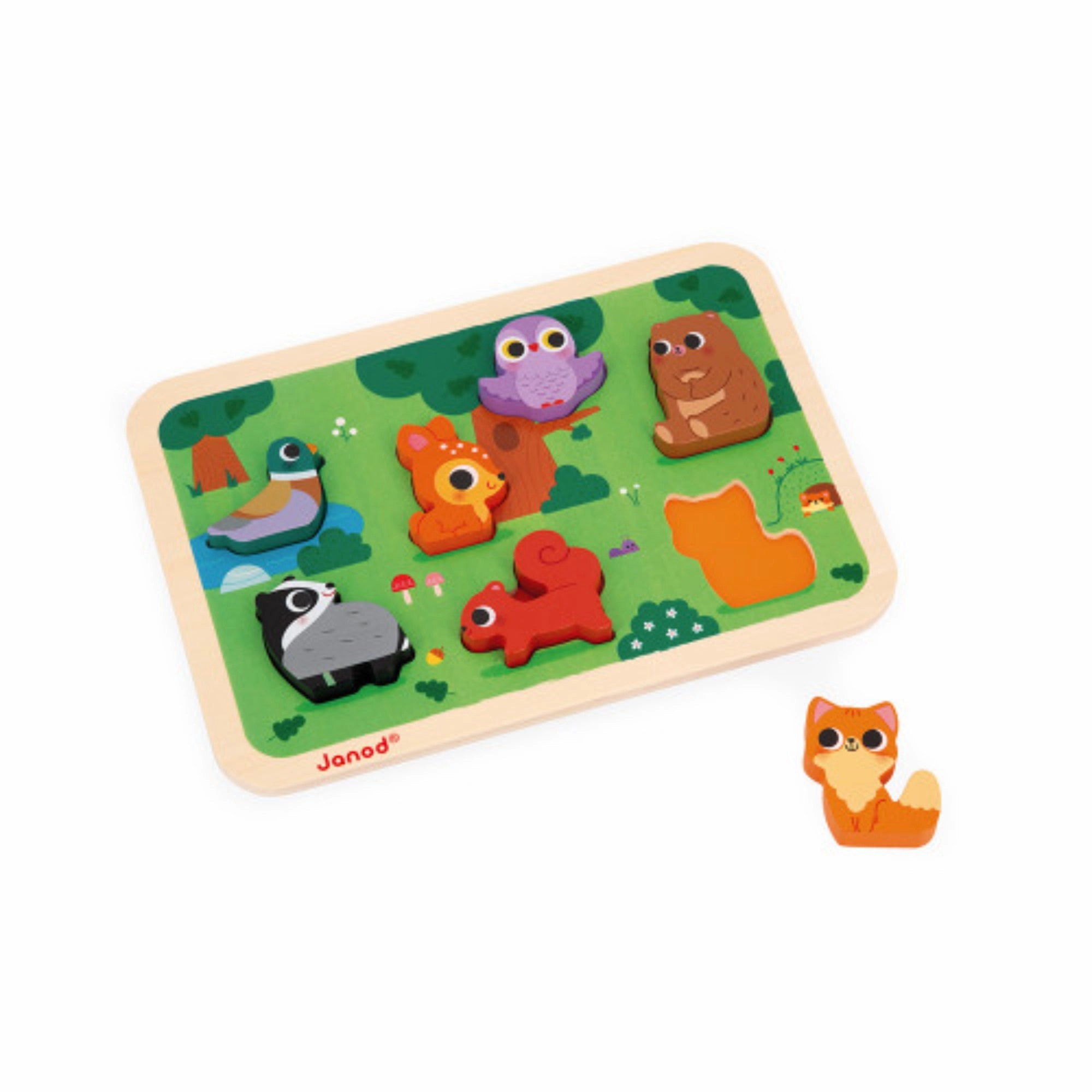 Babykids_Janod_Toys Janod The Forest Chunky Puzzle