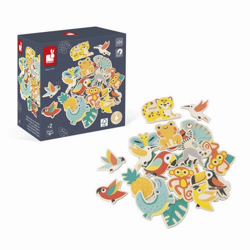 Babykids_Janod_Toys Janod Tropik - 24-Piece Tropical Magnets Set