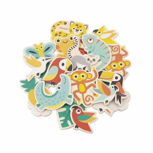 Babykids_Janod_Toys Janod Tropik - 24-Piece Tropical Magnets Set