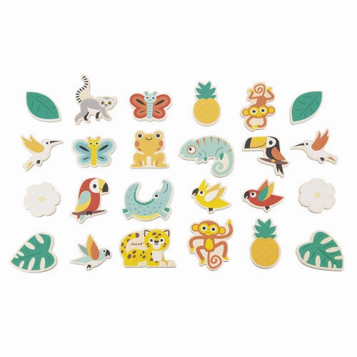 Babykids_Janod_Toys Janod Tropik - 24-Piece Tropical Magnets Set