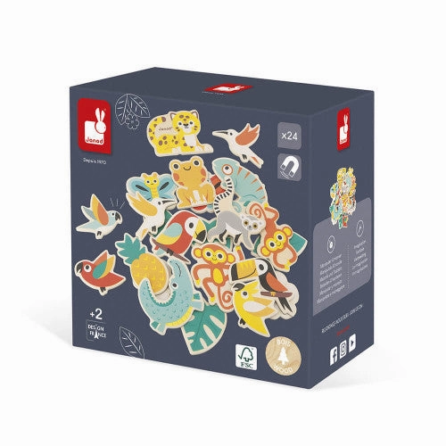 Babykids_Janod_Toys Janod Tropik - 24-Piece Tropical Magnets Set