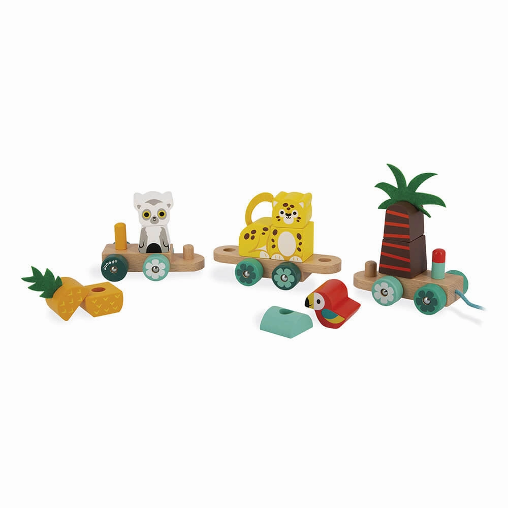 Babykids_Janod_Toys Janod Tropik - Pull - Along Tropical Train